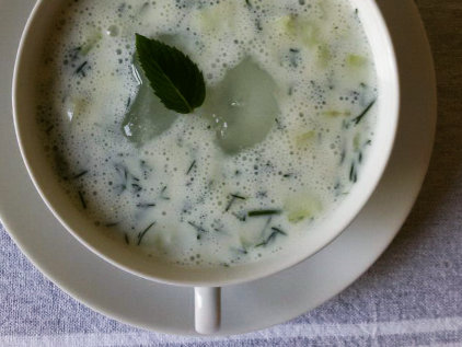 Kalte Kuerbissuppe